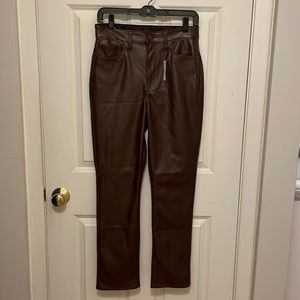 NWT Gap Faux Leather High Rise Vintage Slim Pants